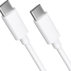 Cablu USB-C alb dublu
