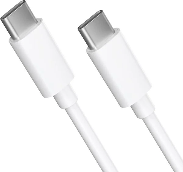 Cablu USB-C alb dublu