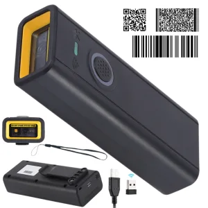 Scaner coduri de bare portabil cu USB wireless.